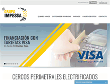 Tablet Screenshot of grupoimpessa.com